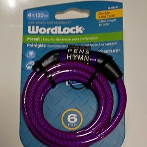 WordLock Purple Cable Lock